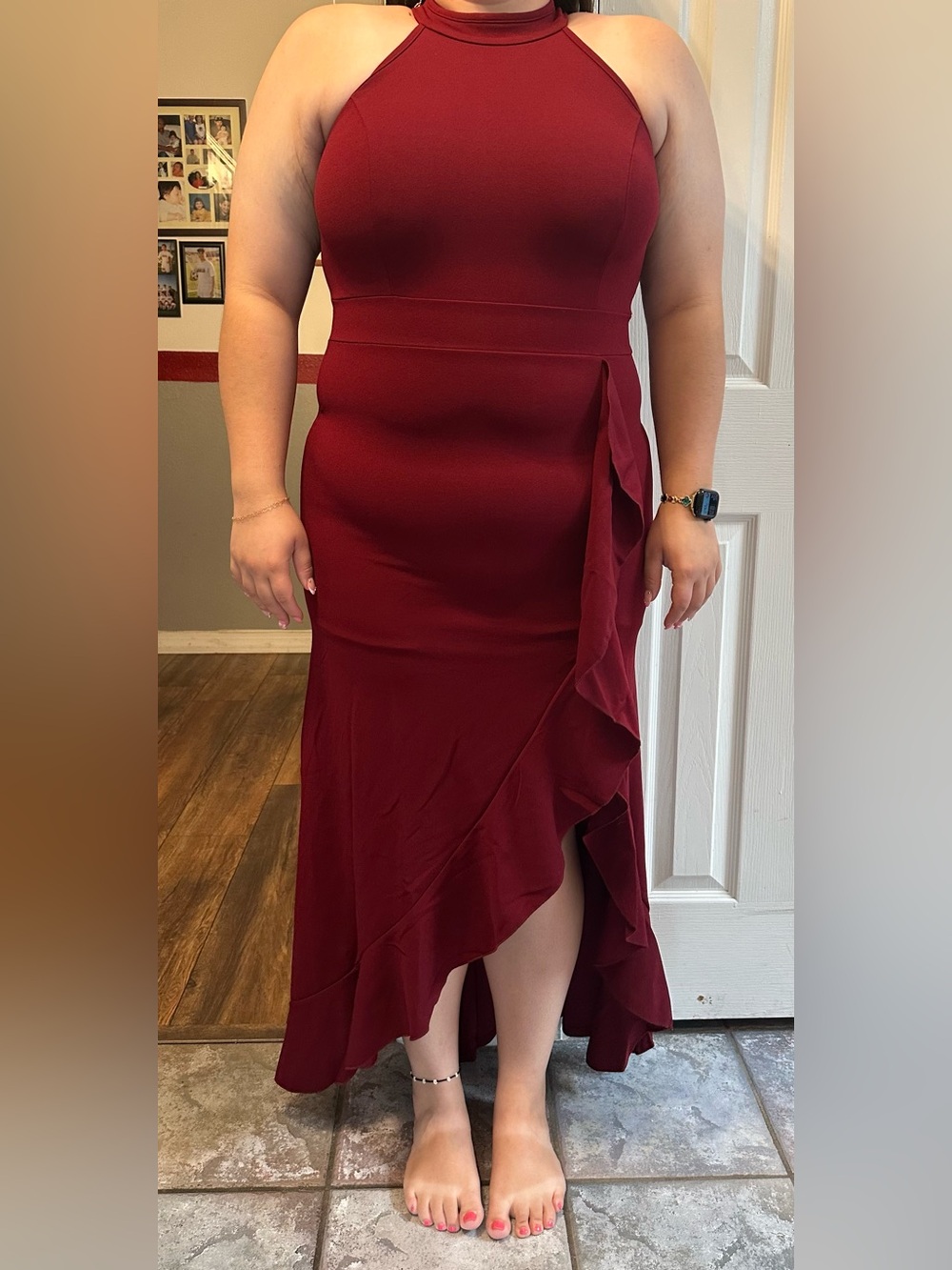 **NWOT Women’s Burgundy Midi Dress Xl